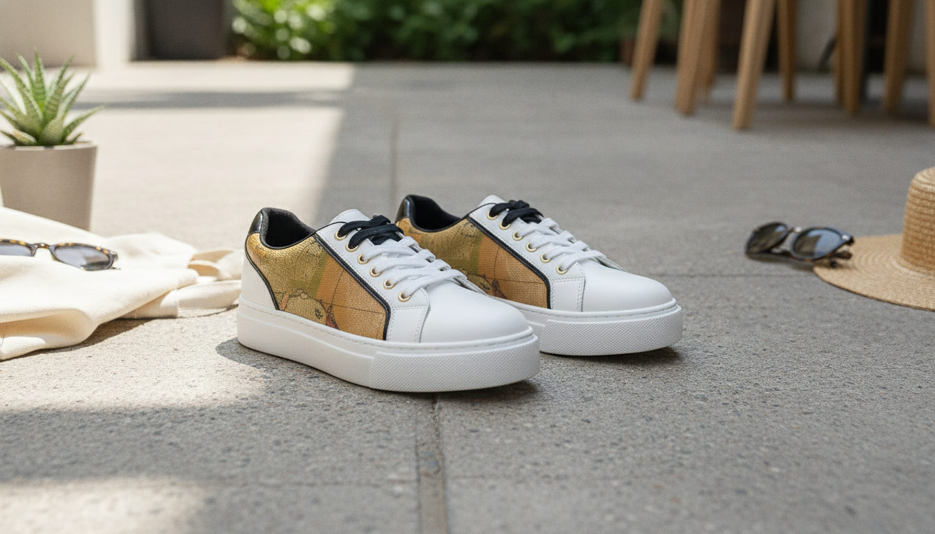 Alviero Martini Prima Classe White Slip-On Sneakers
