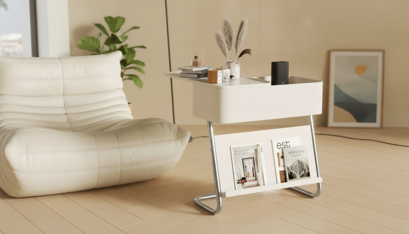 Cart Sofa Side Table: Mobile Style for Small Spaces