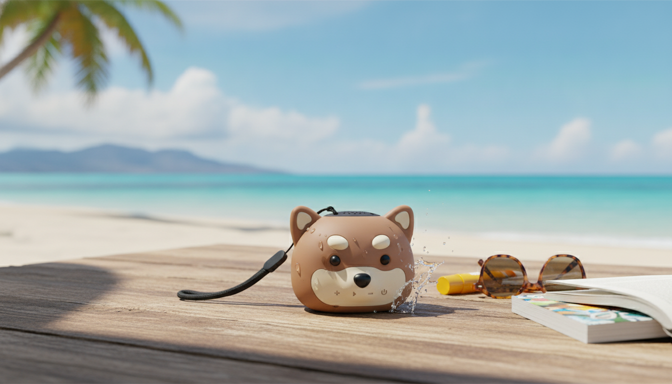Cute Mini Dog Waterproof Bluetooth Speaker for Travel
