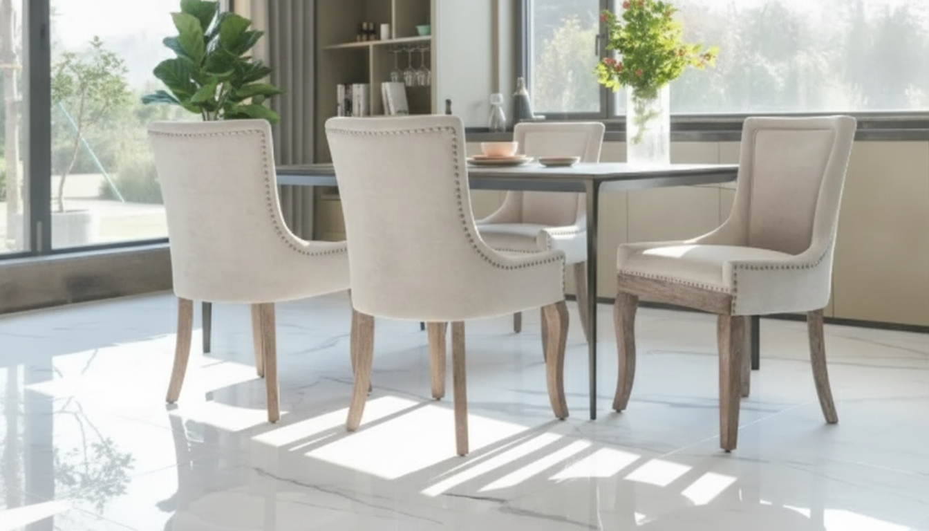 4 Upholstered Mid‑Century Dining Chairs: Fit & Comfort