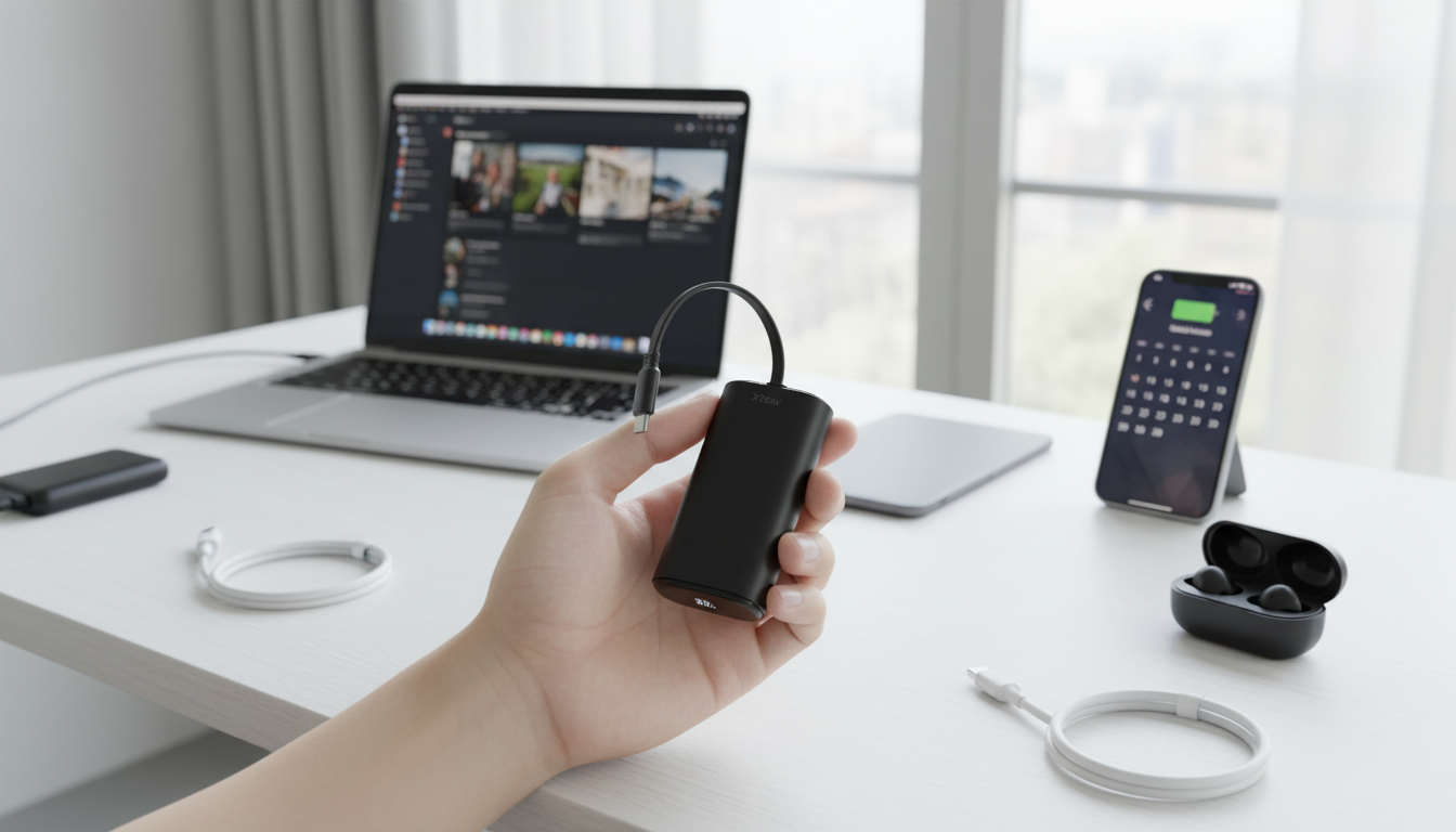 9600mAh USB-C PD 20W Power Bank for iPhone & iPad