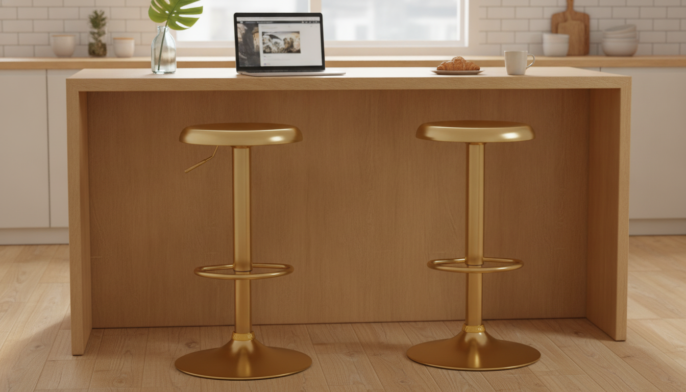 Adjustable Round Metal Bar Stools (Set of 2): Fit Guide