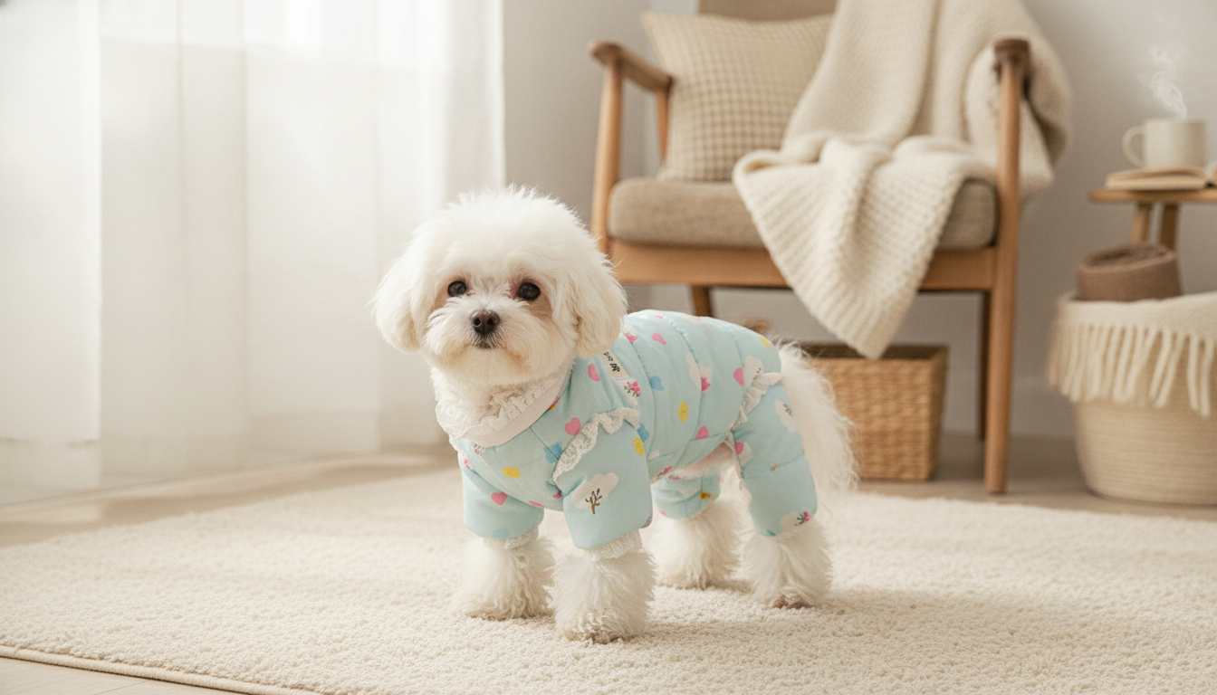Four-Leg Winter Pet Jumpsuit: Fit, Warmth & Lace