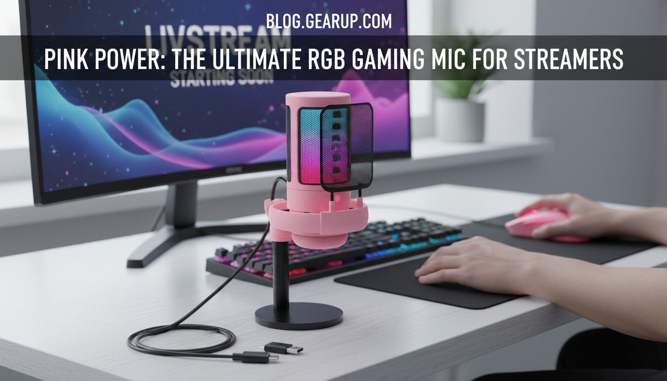 USB RGB Condenser Mic Setup for Clear Gaming Audio