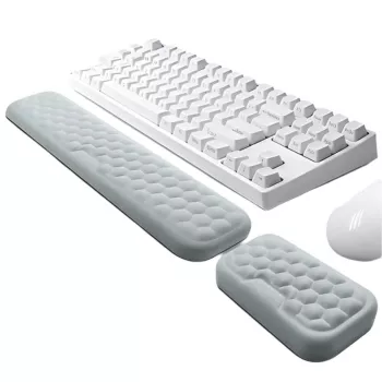 2Pcs Wrist Rest Set for Keyboard & Mouse Comfort